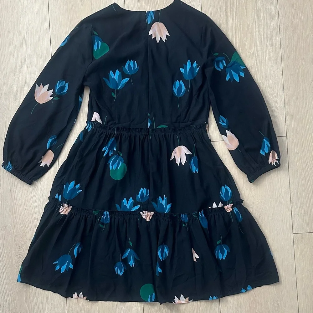 Ann Taylor Floral Midi Dress – Size 4 - Picture 3 of 8